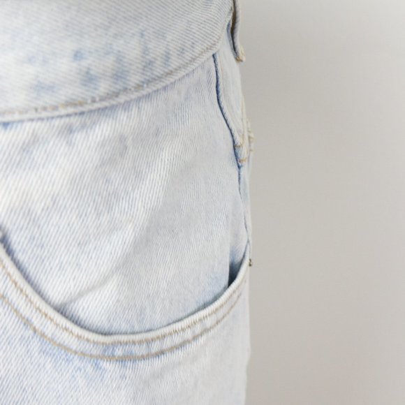 Vintage Denim Republic Light Wash Button Up Fly Jean Denim Vintage Shorts 6 - Picture 7 of 10